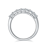 0.7CT Seven-Stone Moissanite Anniversary Band in Sterling Silver - supplier product view 2