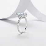 3CT Marquise Moissanite Engagement Ring in 18K Gold-Plated Sterling Silver - supplier product view 2